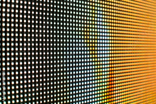 Yellow and white colored smd LED screen