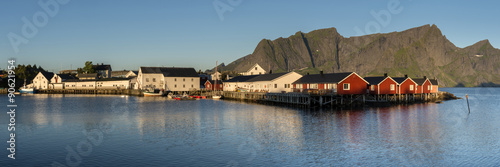 Panorama of Hamnoy town on Lofoten Islands #90621954