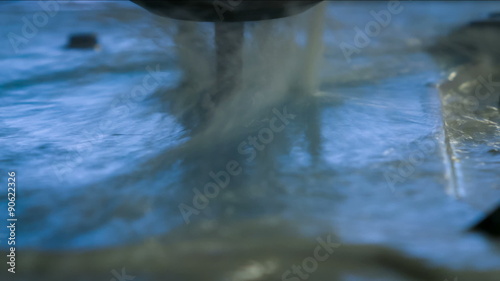 Wallpaper Mural CNC milling aluminium plate with liquid Torontodigital.ca