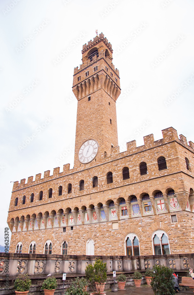 Palazzo Vecchio in Florence,Italy フィレンツェのヴェッキオ宮殿