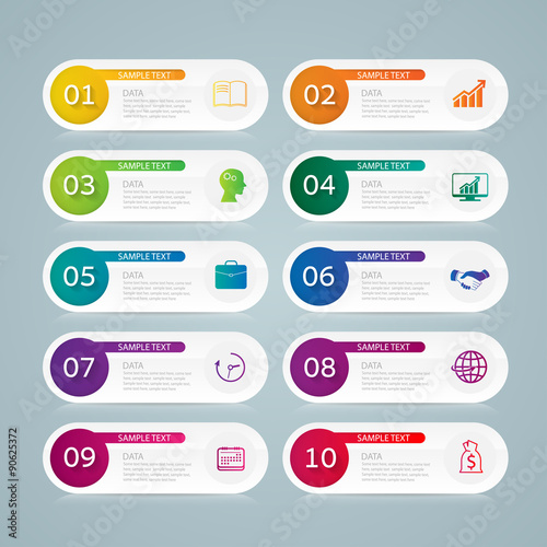 Infographic design template and marketing icons, Business concep