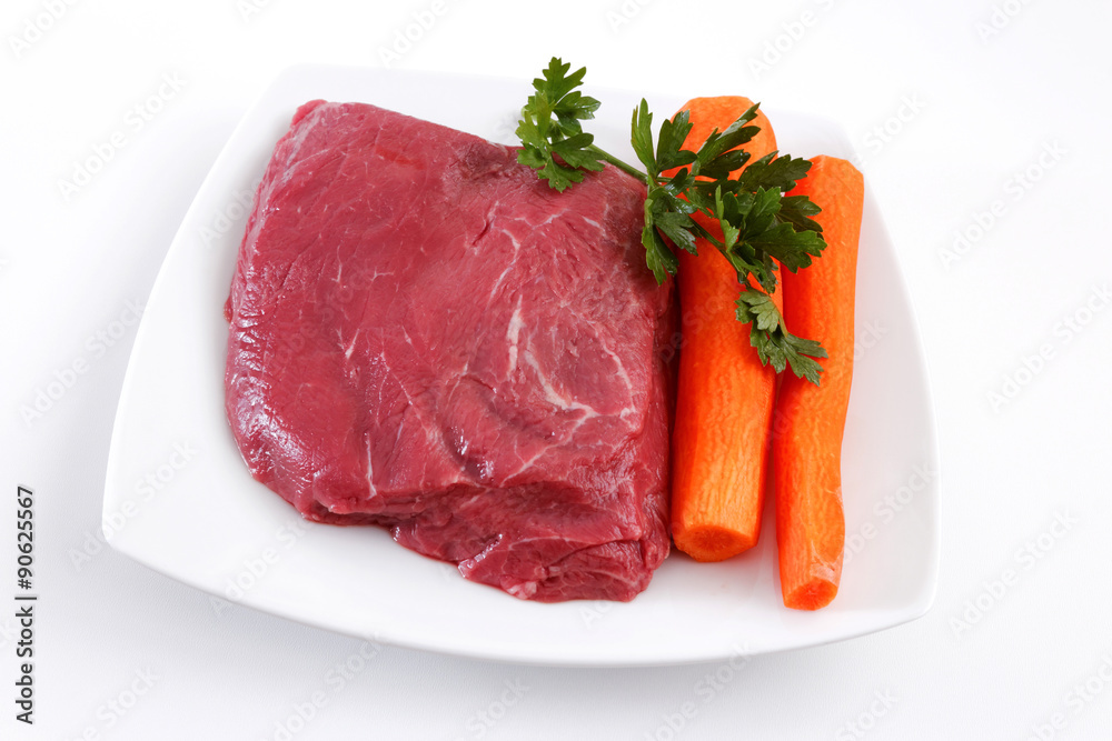 Fototapeta premium Rindfleisch, roh, Tafelspitz