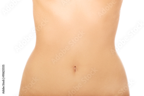 Woman's slim belly.