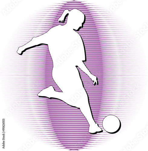 woman soccer player