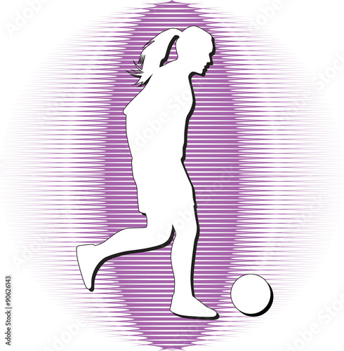 woman soccer player