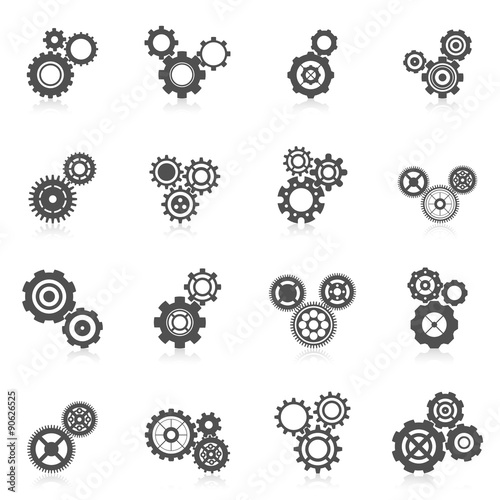 Billede på lærred Cog Wheel Icon