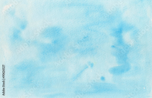 Watercolor blue background, texture