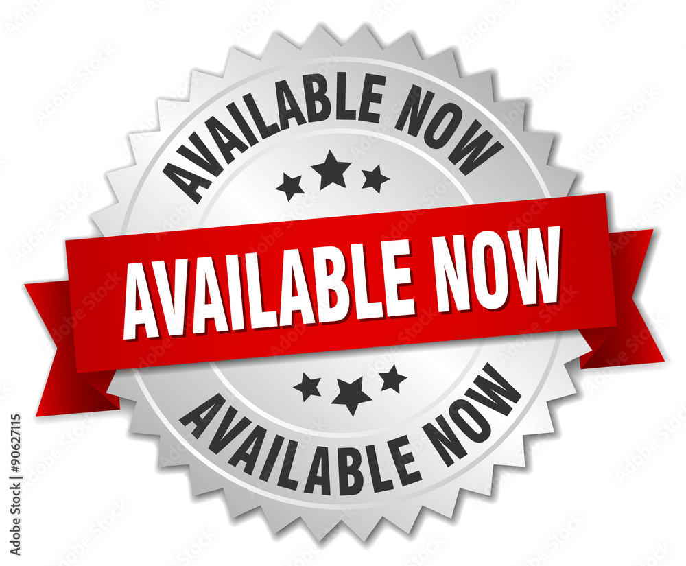 available now 3d silver badge with red ribbon available now 3d silver badge with red ribbon