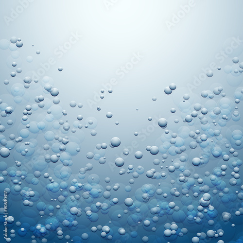 Underwater Background with Bubbles