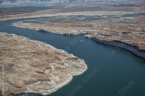 Aerial Photo, Lake Powell, Utah and Arizona
