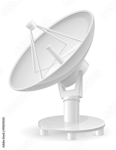satellite dish vector illustration