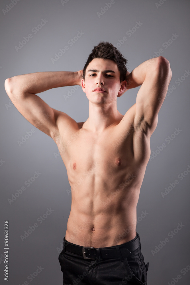 Portrait of young bodybuilder man Portrait of young bodybuilder man
