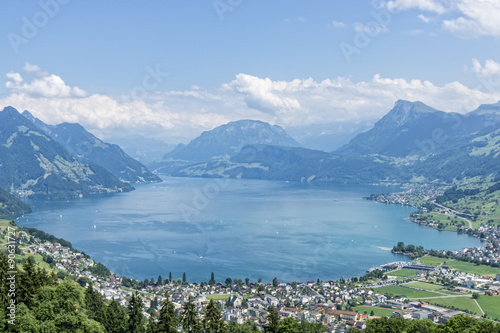 Lake lucerne top view