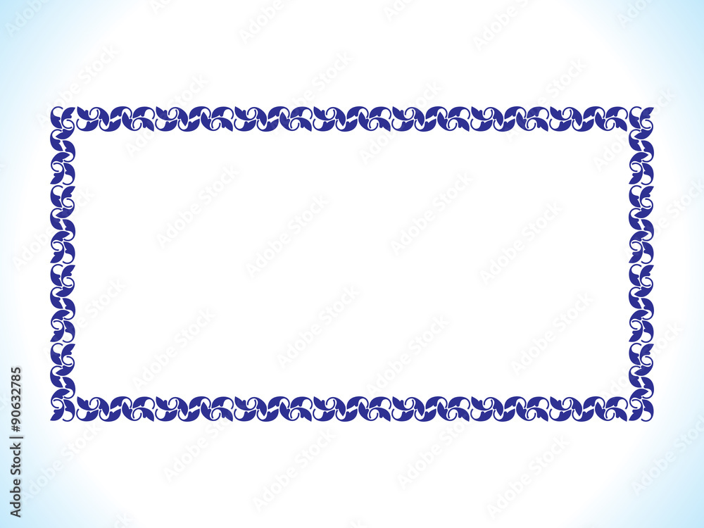 abstract artistic blue border