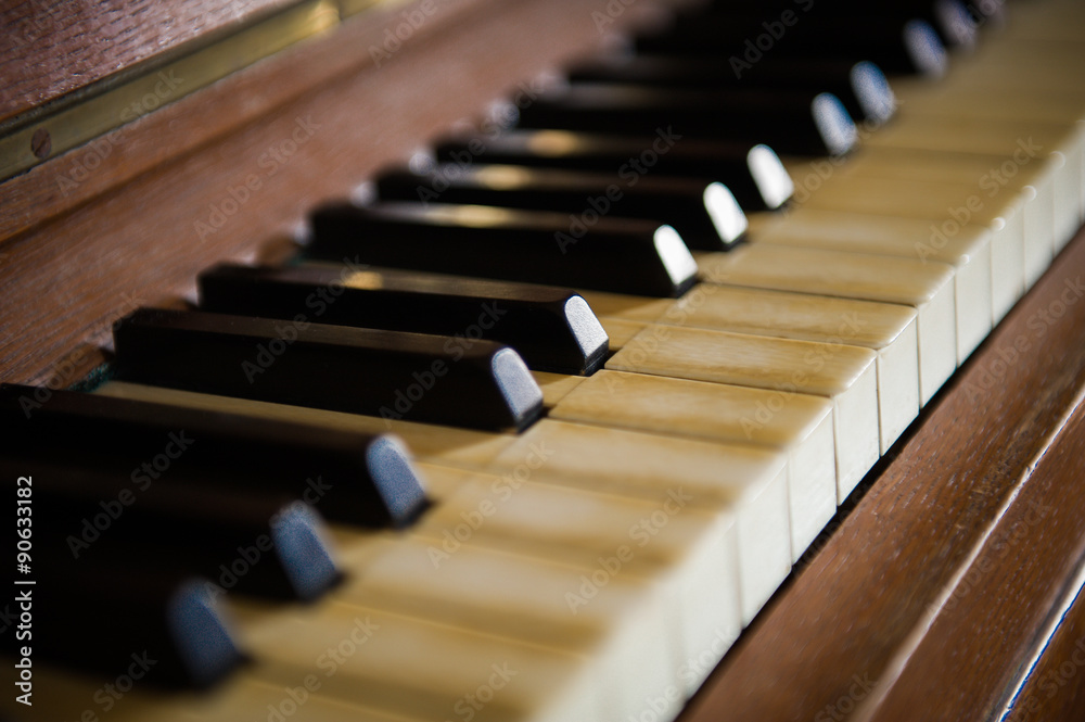 Piano keyboard. happy toddler boy playing piano. Piano keyboard. happy toddler boy playing piano.