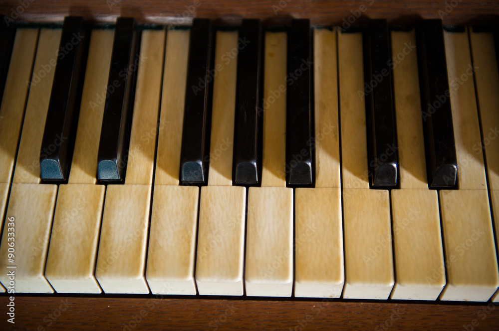 Piano keyboard. happy toddler boy playing piano. Piano keyboard. happy toddler boy playing piano.