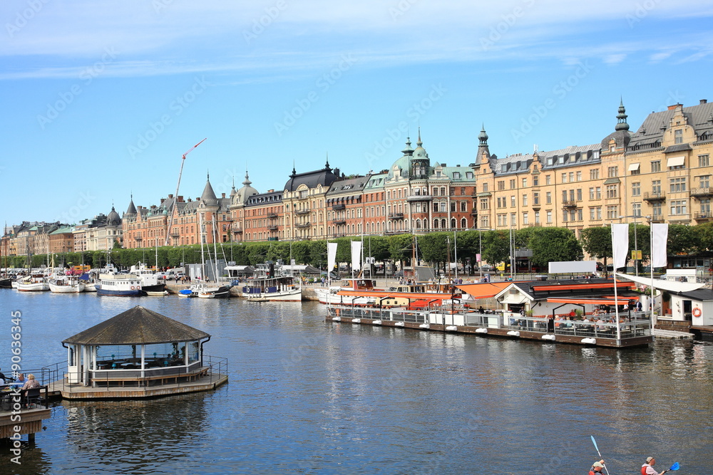 Fototapeta premium View of Strandvagen,Stockholm