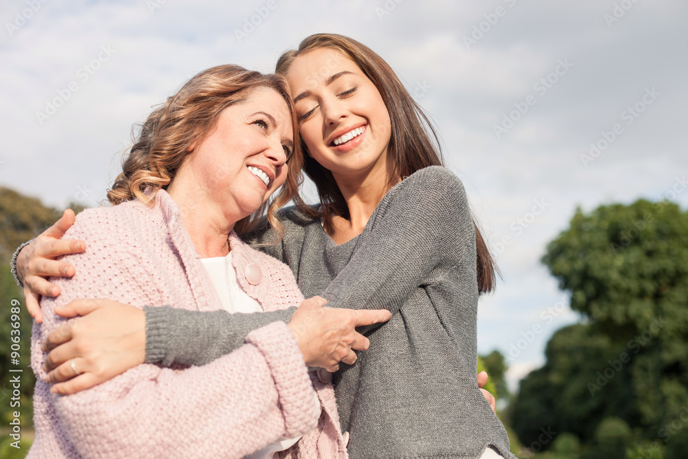 Fototapeta premium Pretty friendly family is spending time together