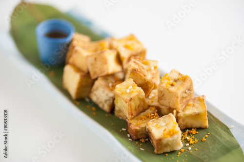 Fake fried tofu