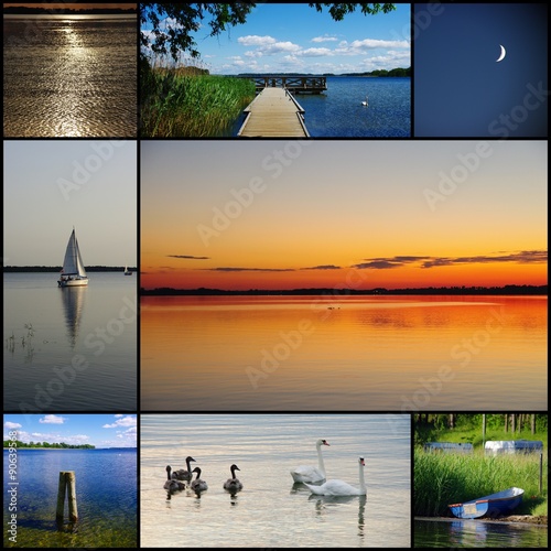 Fototapeta Naklejka Na Ścianę i Meble -  Masurian Lakeland, Poland - photo collage