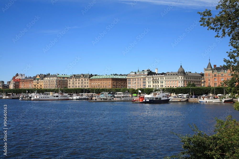 Fototapeta premium View of Strandvagen ,Stockholm