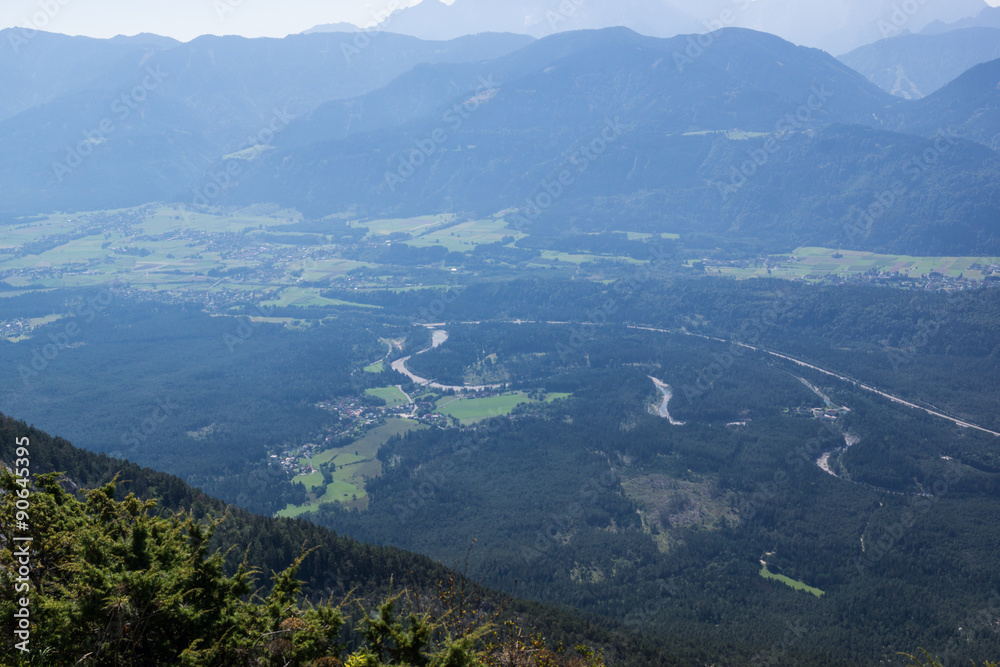 Aussicht vom Berggipfel