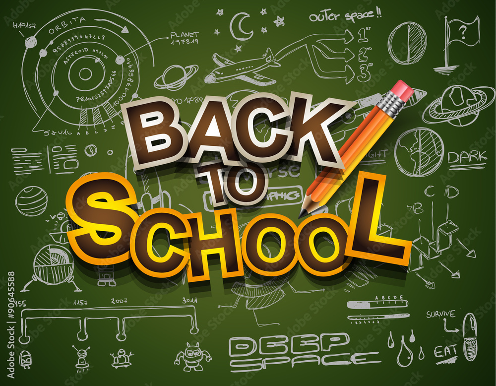Fototapeta premium Back to School Background to use for your layouts