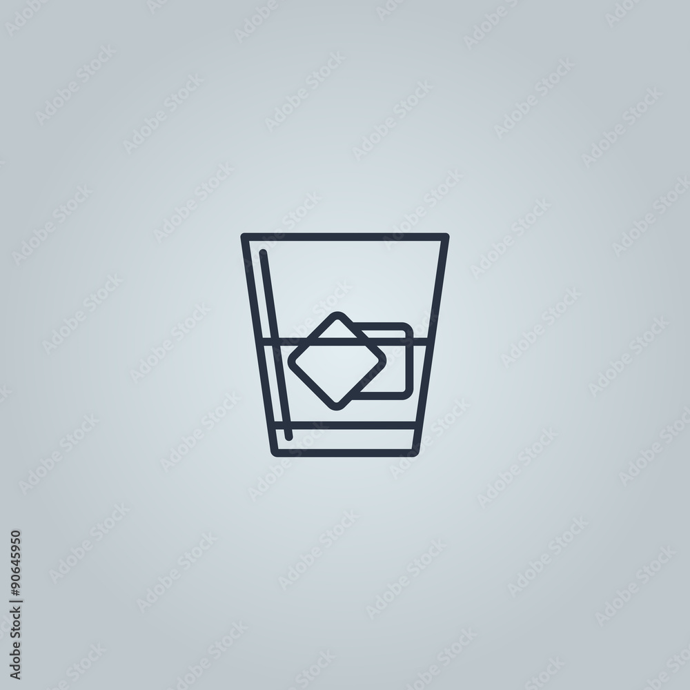 Linear icon of whiskey Linear icon of whiskey