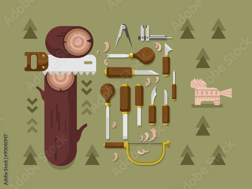 Concept woodcarving