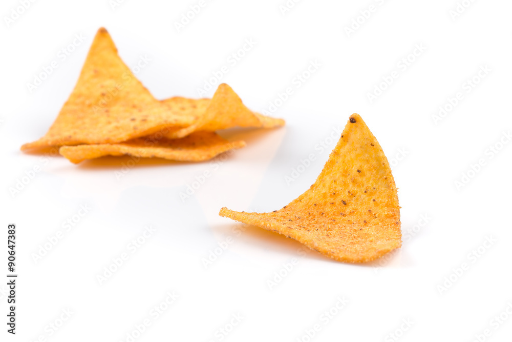 Naklejka premium Corn nachos chips