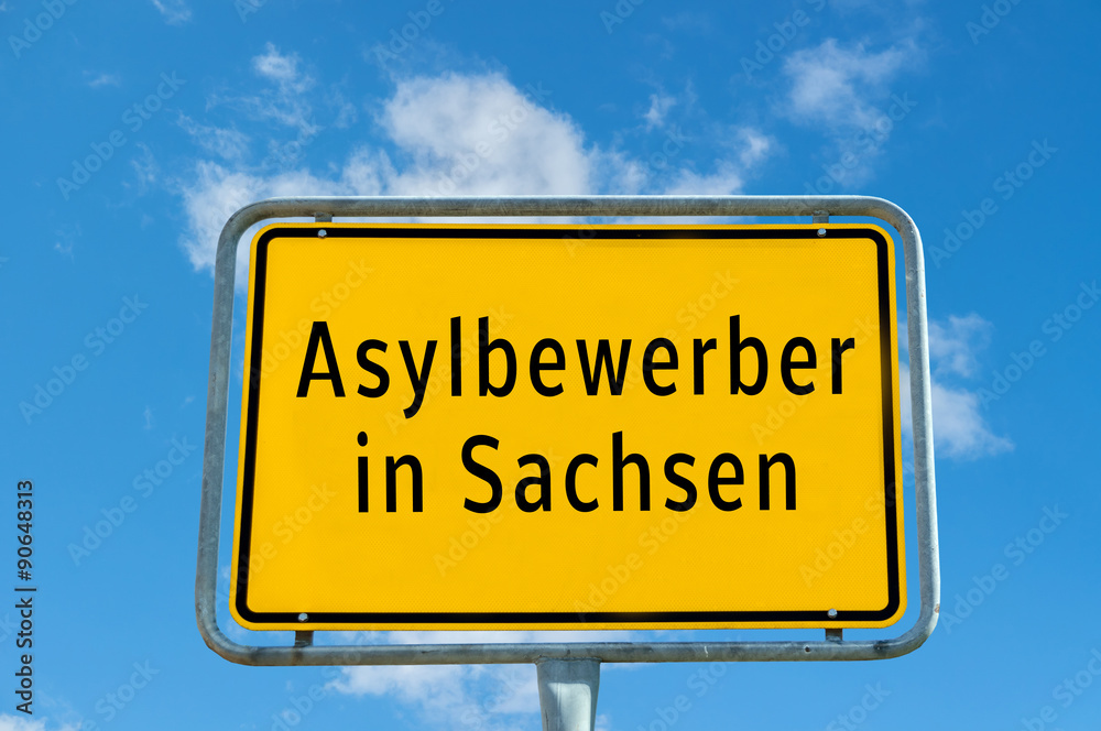 Ortstafel Asylbewerber in Sachsen Ortstafel Asylbewerber in Sachsen