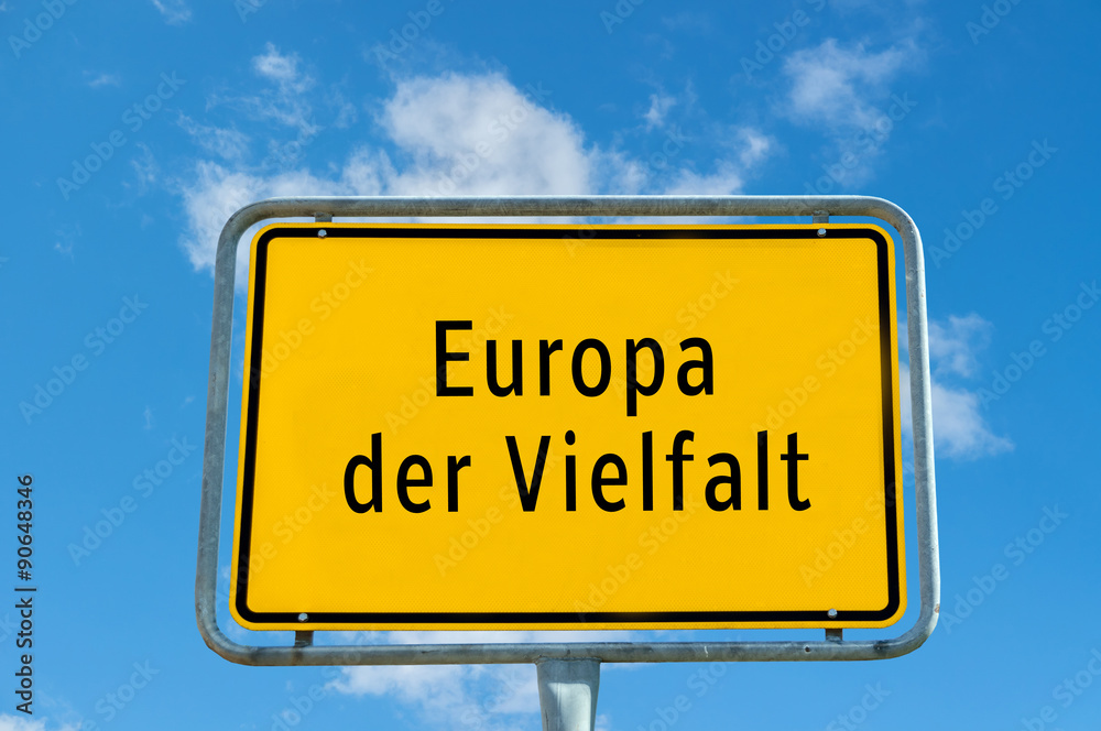 Ortstafel Europa der Vielfalt