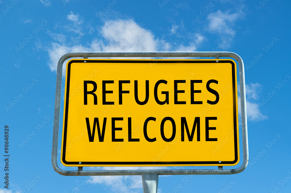 Ortstafel Refugees Welcome