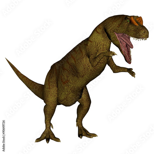 Allosaurus dinosaur roaring - 3D render © Elenarts