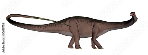 Apatosaurus dinosaur walking - 3D render