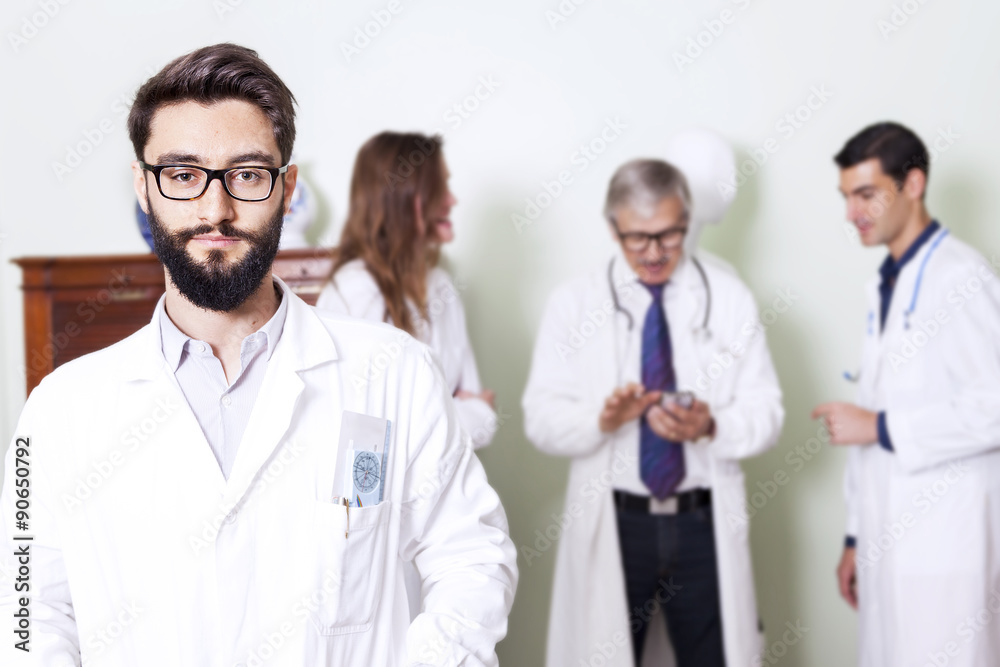 group of doctors at hospital group of doctors at hospital