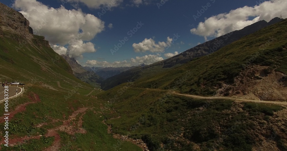 Beautiful mountain landscape, alpine road, Switzerland Beautiful mountain landscape, alpine road, Switzerland