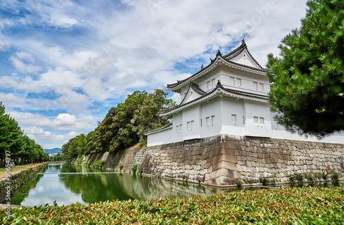 Defensive fort of a Nijo Jo castle in Kyoto Japan photo
