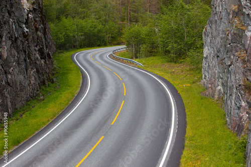 Принти на полотні windy road
