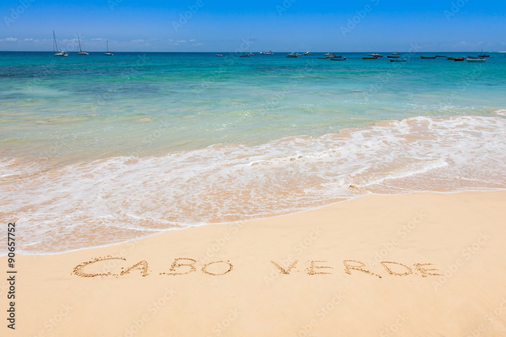 Fototapeta premium Santa Maria beach in Sal Cape Verde - Cabo Verde