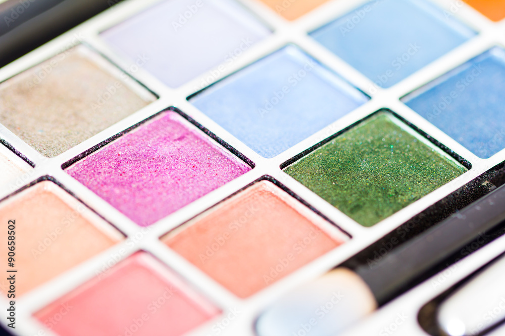 Close up make-up collage Close up make-up collage