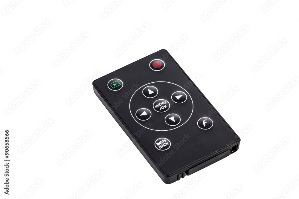 Fototapeta premium remote control isolated on white background