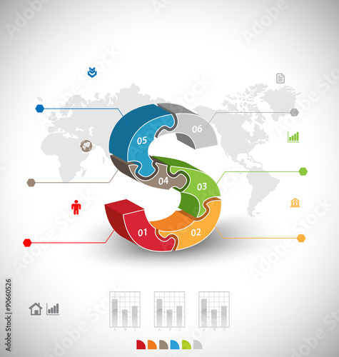 Business infographic template