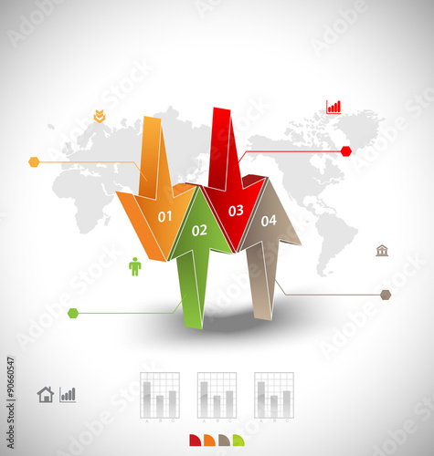 Business infographic template