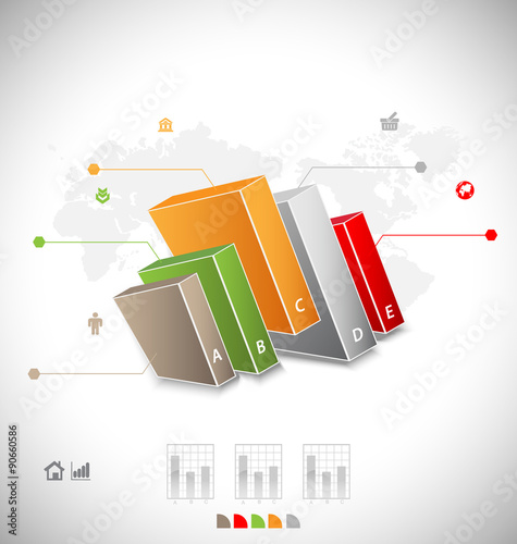 Business infographic template