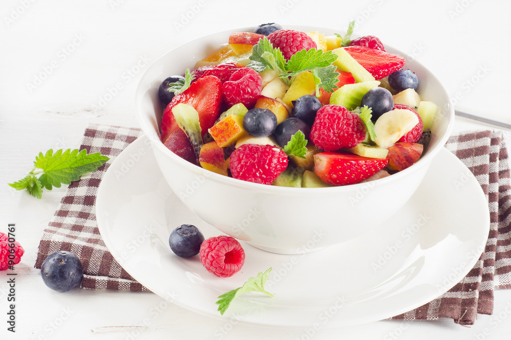 Healthy salad with fresh fruits and berries. Healthy salad with fresh fruits and berries.