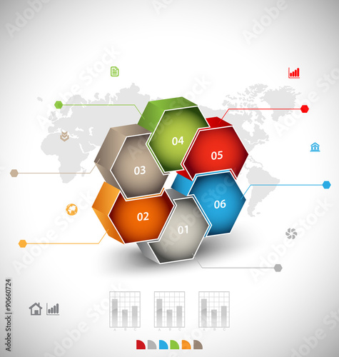 Business infographic template