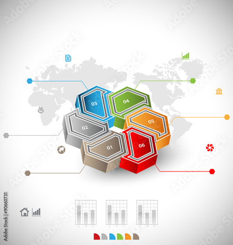 Business infographic template