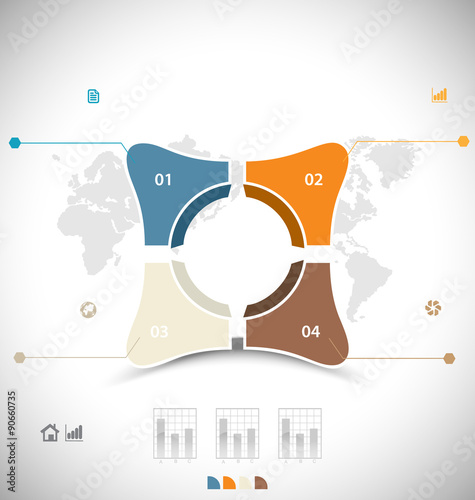 Business infographic template