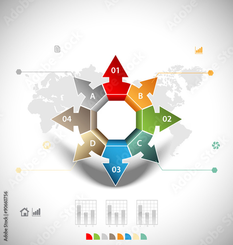 Business infographic template